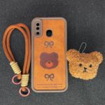 قاب طرح خرسی همراه با آویز مناسب گوشی سامسونگ SAMSUNG A20