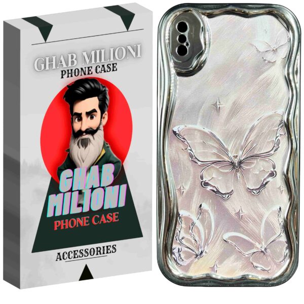 کاور قاب میلیونی مدل پروانه آیفون XS MAX
