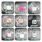 محافظ شارژر شیشه ای و نگهدارنده کابل+اشانتیون